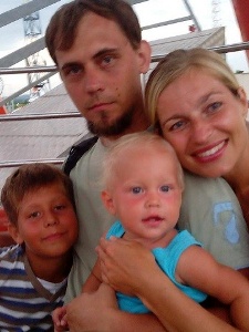 Svetlana with her family